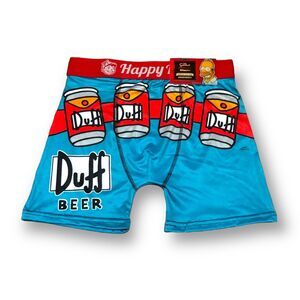 Happy Boxer Limited Edition The Simpsons "Duff Beer" Men's Boxer Brief - Small